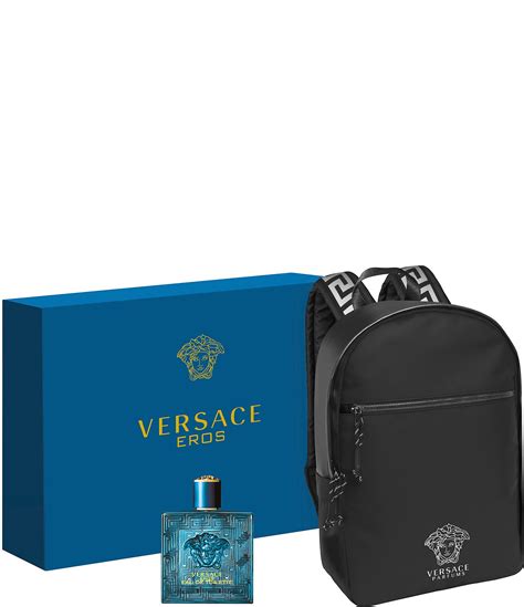 versace $95 backpack|Versace cologne with free backpack.